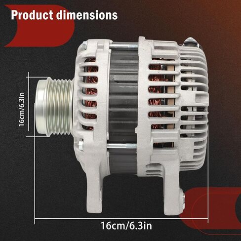 Alternator 12V 110A for 2013-2018 Altima 2.5L L4 6-Groove Decoupler Pulley 11548, 231003TA1A, 231003TA1B, 231009HU0A, 2310M3TA1B, A2TJ1881, A2TJ1891, A2TJ2381 in Kuwait
