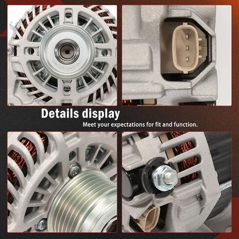 Alternator 12V 110A for 2013-2018 Altima 2.5L L4 6-Groove Decoupler Pulley 11548, 231003TA1A, 231003TA1B, 231009HU0A, 2310M3TA1B, A2TJ1881, A2TJ1891, A2TJ2381 in Kuwait