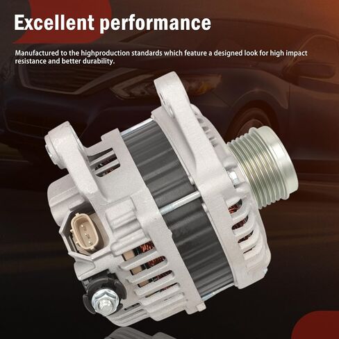 Alternator 12V 110A for 2013-2018 Altima 2.5L L4 6-Groove Decoupler Pulley 11548, 231003TA1A, 231003TA1B, 231009HU0A, 2310M3TA1B, A2TJ1881, A2TJ1891, A2TJ2381 in Kuwait