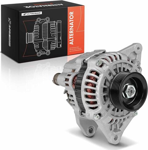 A-Premium Alternator Compatible with Mitsubishi Outlander 2003 L4 2.4L, 12V 90A 6-Groove Pulley Clockwise in Saudi Arabia