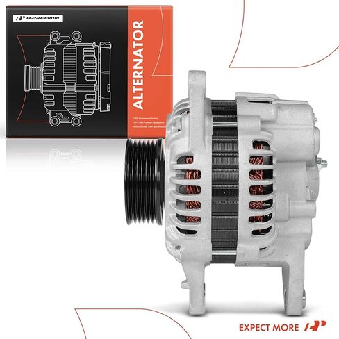 A-Premium Alternator Compatible with Mitsubishi Outlander 2003 L4 2.4L, 12V 90A 6-Groove Pulley Clockwise in Saudi Arabia