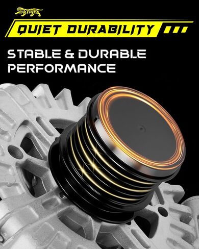 Oktiger Upgraded Alternator for Mercedes-benz Gls450 2017-2019, C43 Amg Glc43 Amg 2017-2023, E43 Amg 2017-2018 Gl450 Gle43 Amg Gle450 Amg, 3.0L V6 12V 200A CW 6-Groove Pulley OE 000-906-87-06 in Kuwait