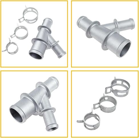 15834773 Aluminum Coolant Radiator Hose Y Junction Connector | Fit for Chevrolet Silverado Suburban Tahoe Avalance, GMC Sierra Yukon, Cadillac Escalade | OE 47157 15792820 15792821 15834772 25806518 in Saudi Arabia