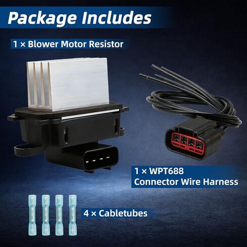 HVAC Control Module Blower Motor Resistor WPT688 Connector Wire Harness Compatible with Ford Expedition 2009-2017 F-150 2009-2014 Lincoln Navigator 2009-2017 Replace＃ BL3Z-19E624-A in Saudi Arabia