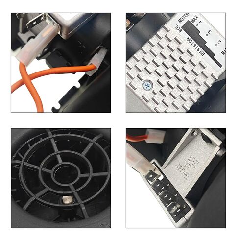 12V 3 Speed Double Wheel Blower Motor Assembly 008-A39-02 AT441565 30003139 Compatible with John Deere Skid Steer Loader 312 314 316 317 318 319 320 323 324 325 326 328 329 330 331 332 333 Series in Saudi Arabia
