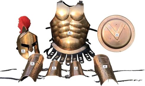Medieval 300 King Leonidas Sparton Muscle Armor+Helmet+Arm+Leg Guard Set Reenactment in Saudi Arabia