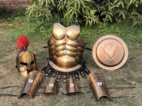 Medieval 300 King Leonidas Sparton Muscle Armor+Helmet+Arm+Leg Guard Set Reenactment in Saudi Arabia