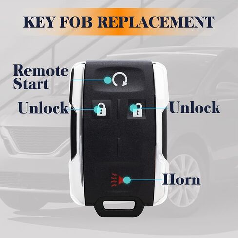 2 Pack Keyless Entry Key Fob Replacement Compatible with 2014-2020 Chevy Silverado GMC Sierra 1500 2500 3500 HD Colorado GMC Canyon Car Remote Control with FCC M3N-32337100 in Kuwait