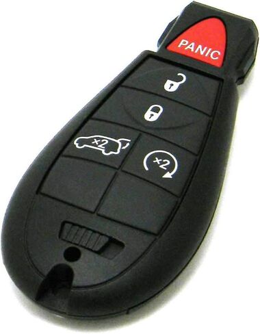 OEM Electronic 5-Button Keyless Enter-N-Go Smart Proximity Key Fob Remote Compatible with Dodge Jeep (FCC: IYZ-C01C, P/N: 05026538, 56046735) in Saudi Arabia