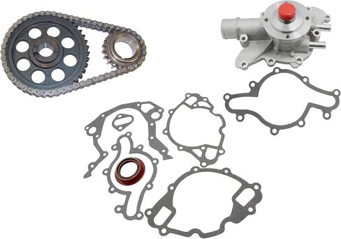 DNJ TK4113AWP Timing Chain Kit with Water Pump for 1996-2001 Ford Mercury Explorer Mountaineer 5.0L V8 16V OHV 302cid in Saudi Arabia