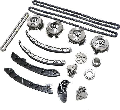 مجموعة سلسلة التوقيت GXARTS Camshaft VVT LR060395 LR035549 LR048776 متوافقة مع Land Rover Discovery Range Rover المتوافقة مع Jaguar F-Pace F-Type XE XF XJ 2013-2023 3.0L SC V6 5.0L SC V8 PETROL in Saudi Arabia