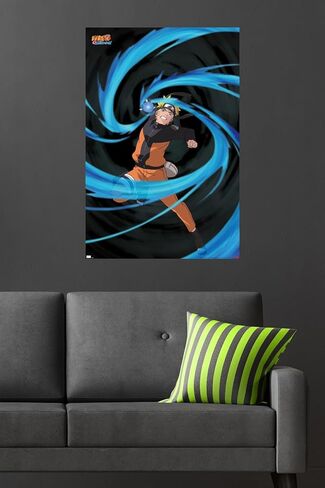 Naruto Shippuden - Naruto Uzumaki Wall Poster, 34L" x 22.4W", Unframed Version in Saudi Arabia