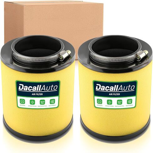 2PCS Dacall Air Filter for Honda Foreman 500, Rancher 420, Rubicon 500, Pioneer 500, Rincon 650, Sportrax 400 (1999-2016), Replace Part NO. 17254-HN1-000 in Kuwait