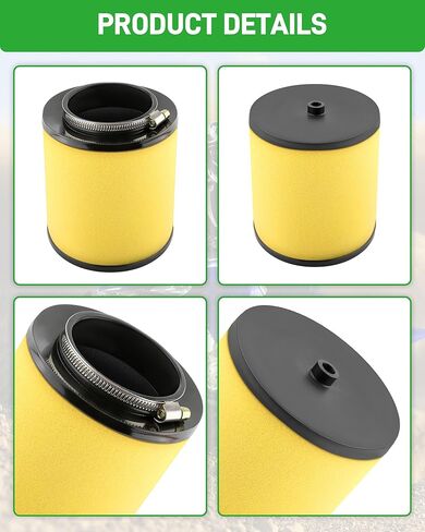 2PCS Dacall Air Filter for Honda Foreman 500, Rancher 420, Rubicon 500, Pioneer 500, Rincon 650, Sportrax 400 (1999-2016), Replace Part NO. 17254-HN1-000 in Kuwait