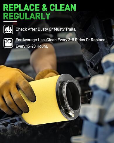 2PCS Dacall Air Filter for Honda Foreman 500, Rancher 420, Rubicon 500, Pioneer 500, Rincon 650, Sportrax 400 (1999-2016), Replace Part NO. 17254-HN1-000 in Kuwait