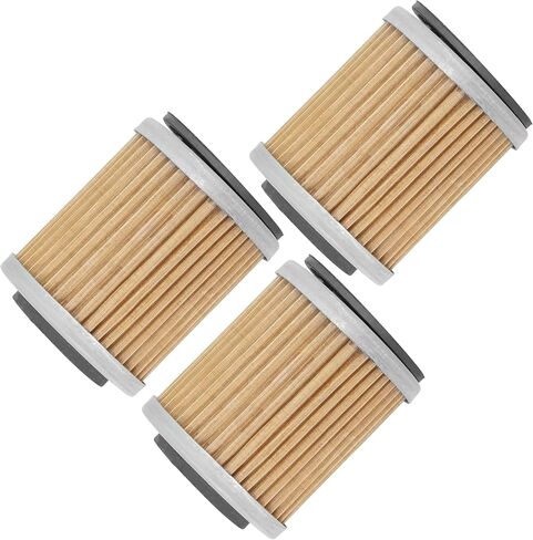 Caltric 3 Pack Oil Filter Compatible with Yamaha Warrior Yfm350 Yfm-350 X Yfm35 350 1987-2004 Atv in Saudi Arabia