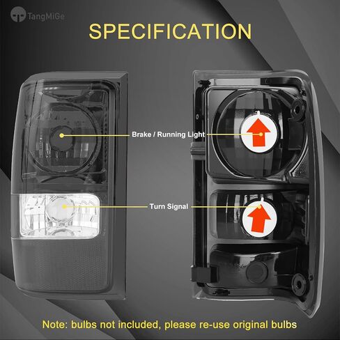 مصابيح TangMiGe الخلفية متوافقة مع Ford Ranger w/o STX Model 2001 2002 2003 2004 2005 2006 2007 2008 2009 2010 2011، زوج واحد من المصابيح الخلفية (أحمر داكن) in Kuwait