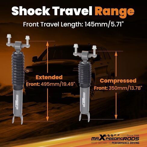 maXpeedingrods 2" Leveling Lift Kit w/Shocks for Chevy Silverado/GMC Sierra 2500 HD/3500 HD 4WD 2020-2025, Forged torsion Keys Shock Kit in Saudi Arabia