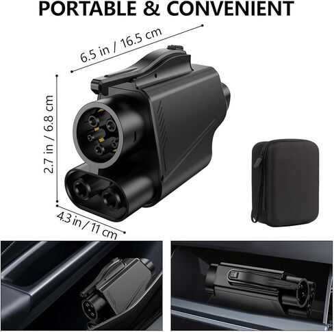 Upgraded NACS to CCS Adapter -500 Amps 1000V DC Fast Charge Adapter, Tesla Supercharger to CCS1 EV Adapter Compatible with Tesla Superchargers [Check with Your Automaker for Compatibility] in Saudi Arabia
