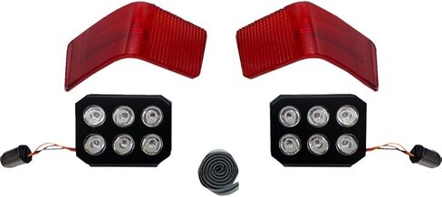 Custom Dynamics LED Tour Pak Run/Brake Lights with Lenses for 1989-2013 - SMOKED in Saudi Arabia