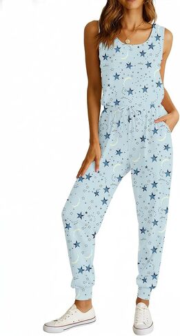 KISSMODA Two Piece OutFit Women Sleeveless Tank Top and Drawstring Jogger Pants 2026 Summer Trendy S-XXL in Saudi Arabia