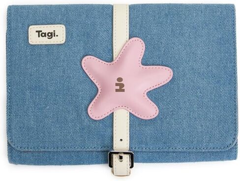 Tagi. Star Jewelry Organizer, Foldable Travel Jewelry Roll for Necklace, Rings, Earrings, Bracelets (Imagine Denim) in Saudi Arabia