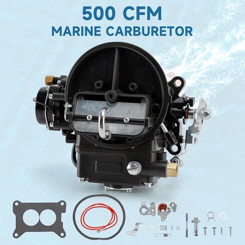 500 CFM 2-Barrel Marine Carburetor with Electric Choke, Replaces for Holley 2300 0-80402-2 in Saudi Arabia