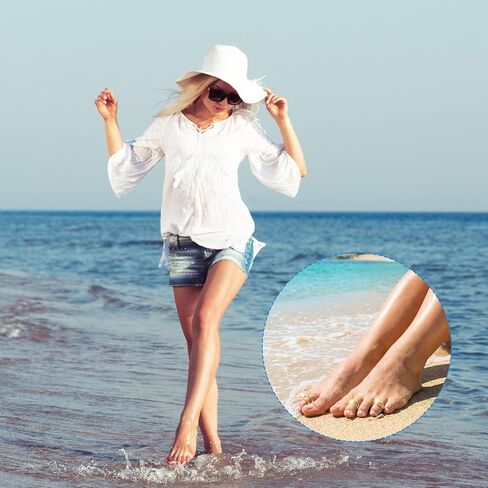 6PCS Toe Rings for Women, Adjustable Band Ring, Summer Beach Foot Jewelry Set Non Tarnish Toe-Rings Open Flower CZ Toe Ring Set Beach Foot Jewelry in Saudi Arabia