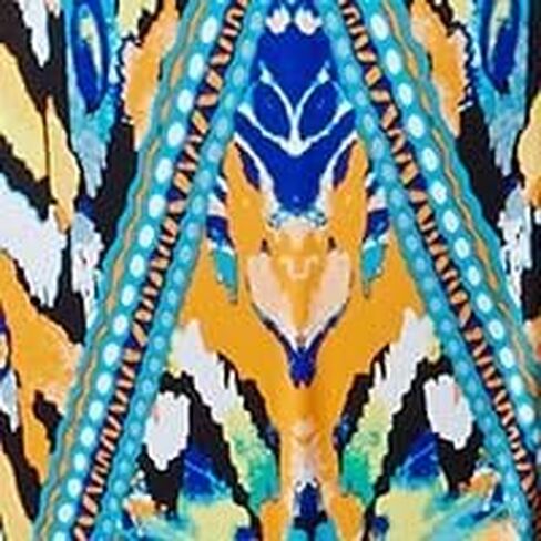 Bar III Womens Monarchy Printed Lace-Up One-Piece Swimsuit Blue M in Kuwait