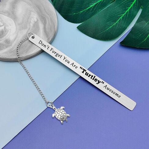 Turtle Themed Bookmark Sea Turtle Gifts for Women Inspirational Gifts for Men Women Animal Lovers Presents Ideas for Best Friend Brother Sister Motivational Birthday Graduation Presents in Saudi Arabia