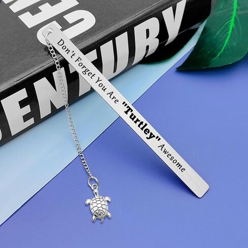 Turtle Themed Bookmark Sea Turtle Gifts for Women Inspirational Gifts for Men Women Animal Lovers Presents Ideas for Best Friend Brother Sister Motivational Birthday Graduation Presents in Saudi Arabia