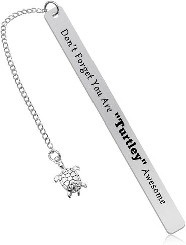 Turtle Themed Bookmark Sea Turtle Gifts for Women Inspirational Gifts for Men Women Animal Lovers Presents Ideas for Best Friend Brother Sister Motivational Birthday Graduation Presents in Saudi Arabia