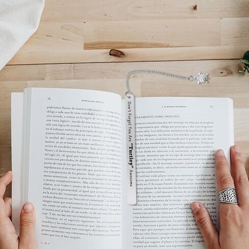 Turtle Themed Bookmark Sea Turtle Gifts for Women Inspirational Gifts for Men Women Animal Lovers Presents Ideas for Best Friend Brother Sister Motivational Birthday Graduation Presents in Saudi Arabia