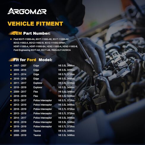 Starter Motor Compatible with Ford Explorer 11-19, Edge 07-18, Flex 09-19, Taurus 08-19 & Lincoln MKZ 13-16, MKX 07-18, MKS 09-16, MKT & Mercury Sable 08-09, 3.5L 3.7L, 12V 1.4KW 10T CCW 6692N in Kuwait