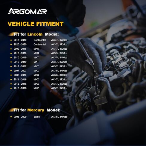 Starter Motor Compatible with Ford Explorer 11-19, Edge 07-18, Flex 09-19, Taurus 08-19 & Lincoln MKZ 13-16, MKX 07-18, MKS 09-16, MKT & Mercury Sable 08-09, 3.5L 3.7L, 12V 1.4KW 10T CCW 6692N in Kuwait