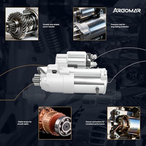 Starter Motor Compatible with Ford Explorer 11-19, Edge 07-18, Flex 09-19, Taurus 08-19 & Lincoln MKZ 13-16, MKX 07-18, MKS 09-16, MKT & Mercury Sable 08-09, 3.5L 3.7L, 12V 1.4KW 10T CCW 6692N in Kuwait