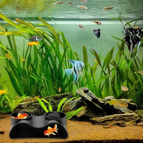 2Pcs Aquarium Underground Tunnel for Fish Shrimp Hideout Under Gravel Viewing Tunnel Cave Fish Decor Accessory in Saudi Arabia