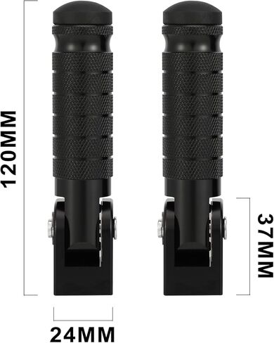 Ebike Pegs M8 E Bike Foot Pegs Foldable Passenger FootPegs Universal Compatible Fit for Ridstar Q20 Super 73 S1 S2 Y1 RX Macfox X1S X1S X X2 Electric Bike Non-Slip Rear Rest Pedals in Saudi Arabia