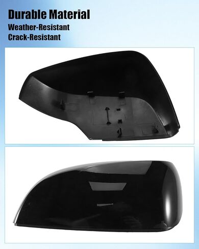 غطاء مرآة الرؤية الخلفية مناسب لسوبارو فورستر 2014-2018 Impreza Outback Legacy Crosstrek 2012-2014 استبدال 91059AJ210 91059AJ200 91059FJ000، غطاء مرآة أسود لامع جانب محرك الأقراص الأيسر in Kuwait