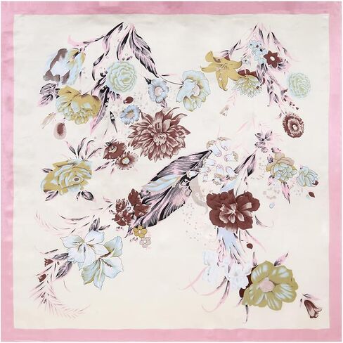 CHIDRA 35 inches Silk Feeling Formal Large Square Neck Scarf Head Hair Wraps Handkerchief for Women Girls in Saudi Arabia