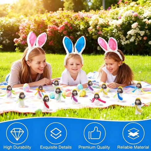 شخصيات يسوع الصغيرة الصغيرة 100 حزمة من شخصيات يسوع الصغيرة بكميات كبيرة، صغيرة كلاسيكية صغيرة منقذ المسيح الديني، ديكور عيد الفصح للاختباء والسعي، هدايا الحفلات الدينية، هدية المعمودية، حشو بيض عيد الفصح in Kuwait