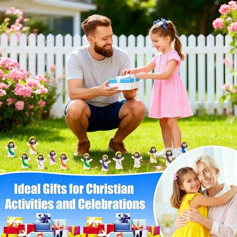 شخصيات يسوع الصغيرة الصغيرة 100 حزمة من شخصيات يسوع الصغيرة بكميات كبيرة، صغيرة كلاسيكية صغيرة منقذ المسيح الديني، ديكور عيد الفصح للاختباء والسعي، هدايا الحفلات الدينية، هدية المعمودية، حشو بيض عيد الفصح in Kuwait