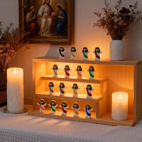 شخصيات يسوع الصغيرة الصغيرة 100 حزمة من شخصيات يسوع الصغيرة بكميات كبيرة، صغيرة كلاسيكية صغيرة منقذ المسيح الديني، ديكور عيد الفصح للاختباء والسعي، هدايا الحفلات الدينية، هدية المعمودية، حشو بيض عيد الفصح in Kuwait