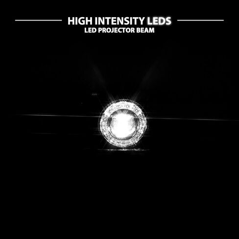 AmeriLite Crystal Full LED Fog Lights for Nissan Renault Citroen Ford Honda - Passenger and Driver Side in Saudi Arabia