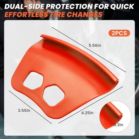 قطعتان من أداة الإطارات والعجلات Rim Shield II، واقيات الحواف لتغيير الإطارات، طقم حماية حافة العجلة للدراجات النارية والدراجات الهوائية والسكوتر والدراجة الإلكترونية، أداة متينة لحماية رافعة الإطارات in Kuwait
