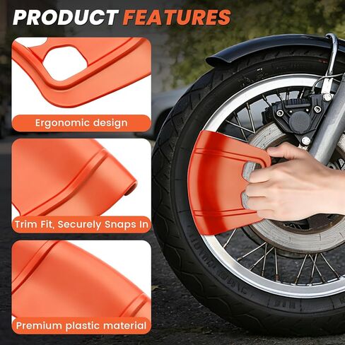 قطعتان من أداة الإطارات والعجلات Rim Shield II، واقيات الحواف لتغيير الإطارات، طقم حماية حافة العجلة للدراجات النارية والدراجات الهوائية والسكوتر والدراجة الإلكترونية، أداة متينة لحماية رافعة الإطارات in Kuwait