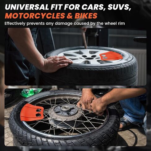 قطعتان من أداة الإطارات والعجلات Rim Shield II، واقيات الحواف لتغيير الإطارات، طقم حماية حافة العجلة للدراجات النارية والدراجات الهوائية والسكوتر والدراجة الإلكترونية، أداة متينة لحماية رافعة الإطارات in Kuwait