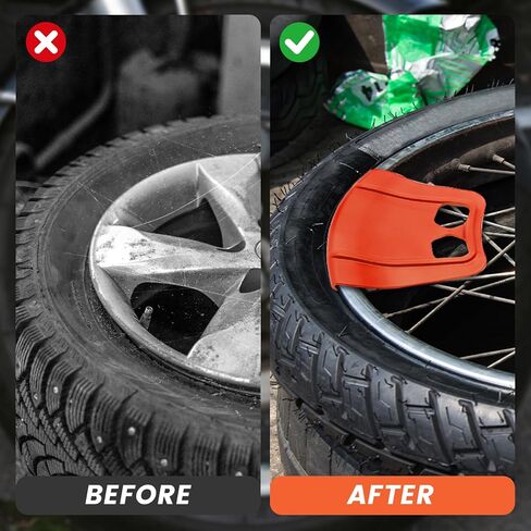 قطعتان من أداة الإطارات والعجلات Rim Shield II، واقيات الحواف لتغيير الإطارات، طقم حماية حافة العجلة للدراجات النارية والدراجات الهوائية والسكوتر والدراجة الإلكترونية، أداة متينة لحماية رافعة الإطارات in Kuwait