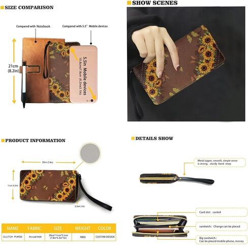 Womens Underarm Shoulder Bag with Wallet Set Brown Under Arm Purses Crescent Top Handle Purse for Date Shopping in Saudi Arabia