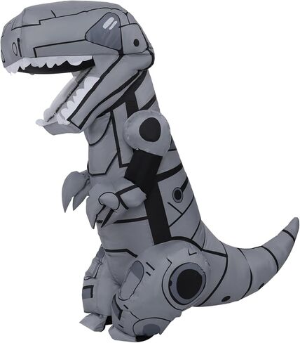 Inflatable Dinosaur Costume, Novel Blow Up Mechanical T-rex Dino Costume for Halloween Party Parade Cosplay in Kuwait